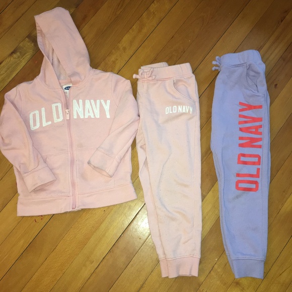 Pink Old Navy Sweatsuit Set Girls Old Navy Sweats Set